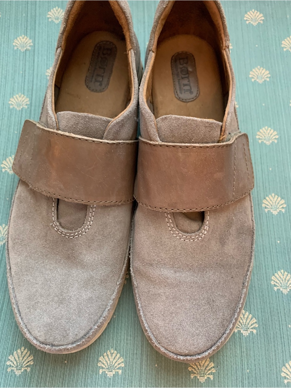 Born Suede/Leather Loafers Size 10